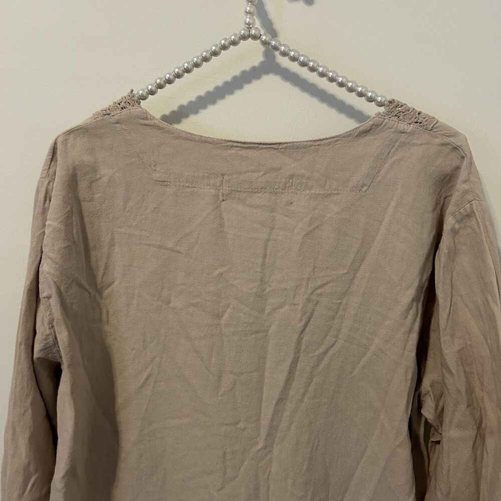 SEASPICE White 100% Peruvian Cotton Large Crochet Lace Tunic Beach Swim Coverup - Picture 11 of 11